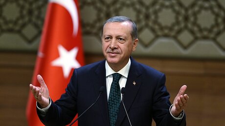 Türkischer Staatspräsident Recep Tayyip Erdogan / © Presidential Press Office / Hand (dpa)