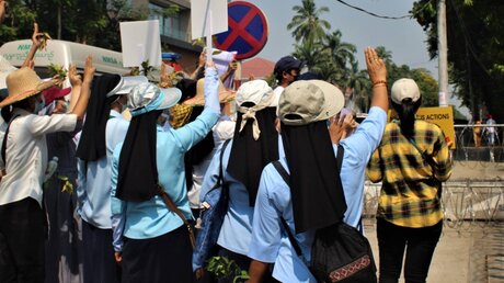 Schwestern vom Guten Hirten protestieren in Myanmar / © Schwestern vom Guten Hirten, Myanmar (privat)