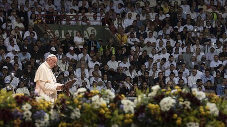 Der Papst auf Friedensmission in Kolumbien / © Unicredited L' Osservatore Romano (dpa)