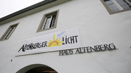 Willkommensbanner Altenberger Licht / © Henning Martin Schoon (privat)