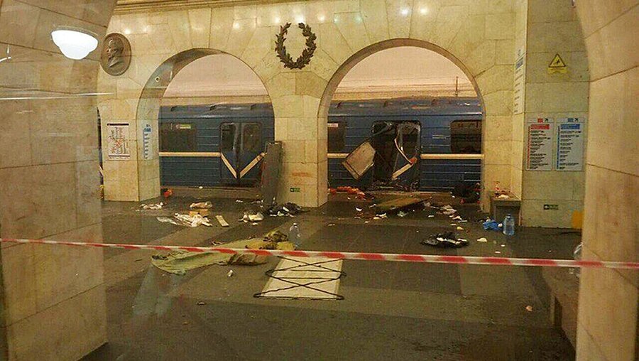 Explosion in der U-Bahn in St.Petersburg / © Uncredited/www.vk.com/spb_today (dpa)