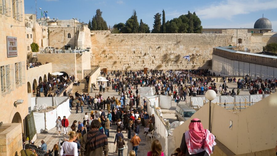 Klagemauer in Jerusalem (epd)