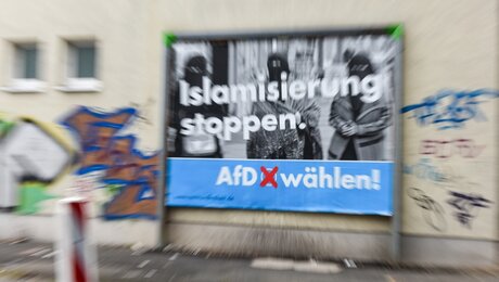 AfD-Wahlplakat "Islamisierung stoppen"  / © Harald Oppitz (KNA)