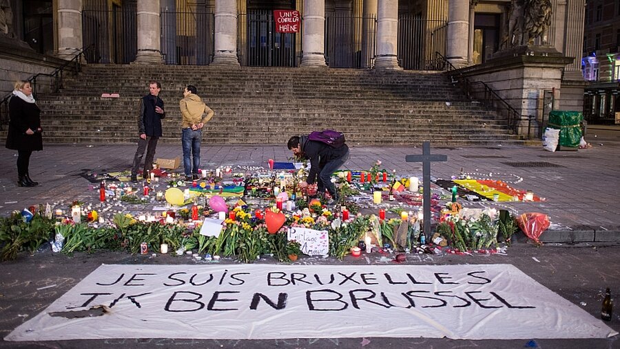 Gedenken an die Opfer von Brüssel / © Federico Gambarini (dpa)