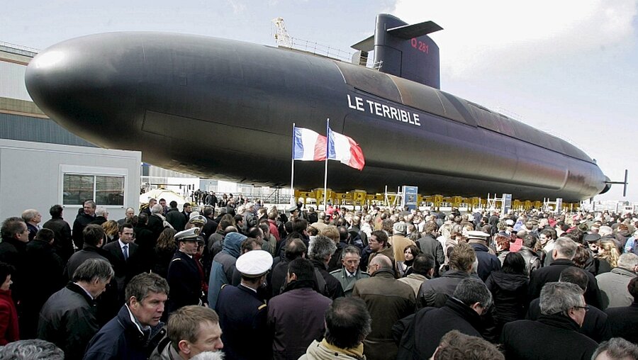 Französisches Atom-U-Boot "le Terrible" / © Jean Yves Desfoux (dpa)