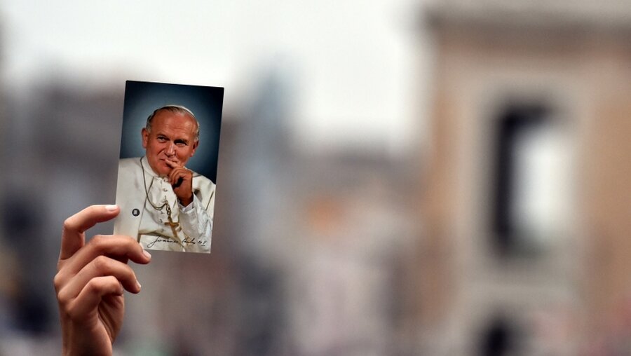 Bild vom Heiligen Papst Johannes Paul II. (KNA)