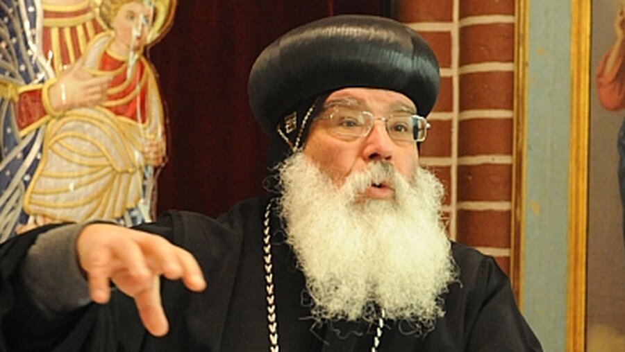 Der koptische Bischof Anba Damian / © Michael Merten (KNA)