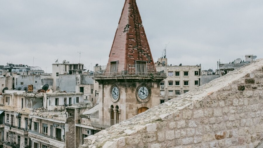 Blick von der maronitischen Kathedrale von Aleppo in Syrien / © Jean-Matthieu Gautier (KNA)