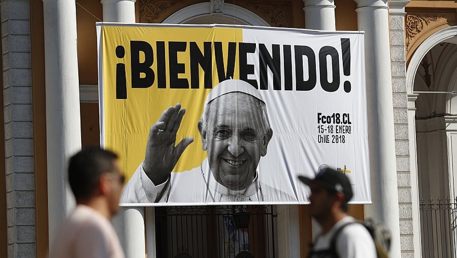 In Chile bereiten sich die Leute auf den Papstbesuch vor / © Francisco Flores Seguel (dpa)