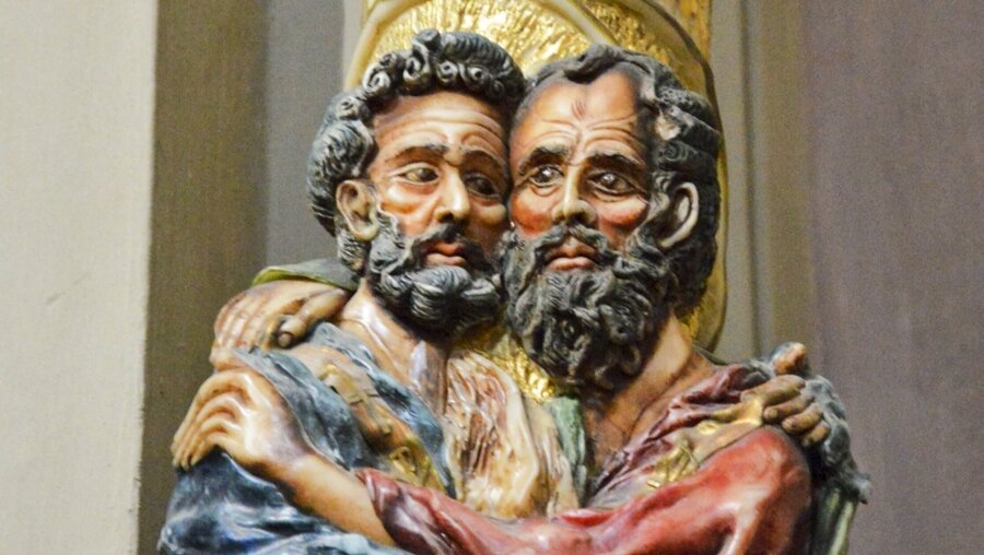 Darstellung der Apostel Petrus und Paulus / © KNA/Gerlinde Pfirsching (KNA)