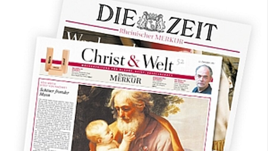 Probe-Abo von Zeit und Christ & Welt (Screenshot) / © Screenshot (DR)