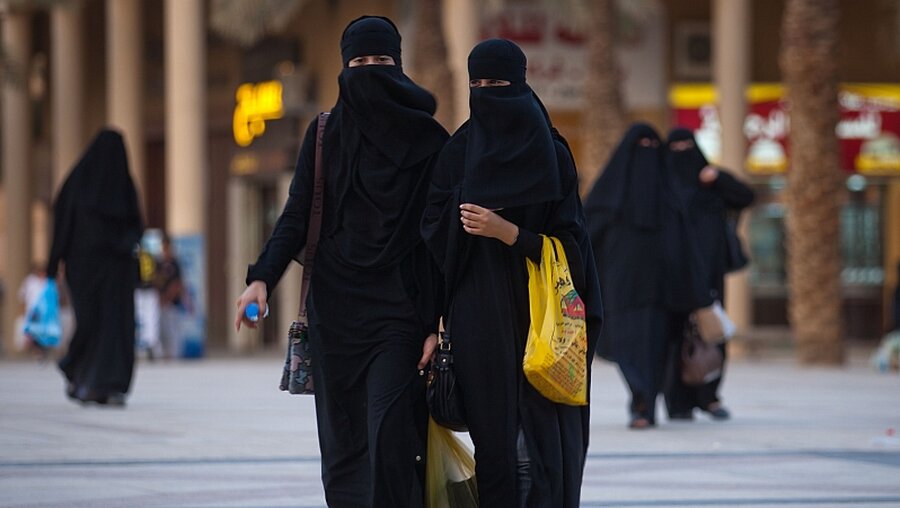 Frauen mit Niqab / © Michael Kappeler (dpa)