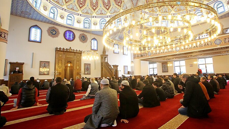 Freitagsgebet in der Merkez-Moschee in Duisburg (dpa)