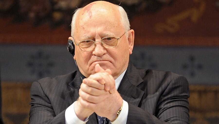 Sowjetische Ex-Präsident Michail Gorbatschow / © Matthias Hiekel (dpa)