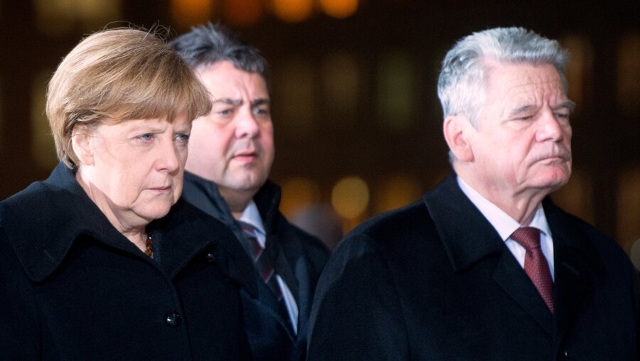 Gauck und Merkel  (dpa)