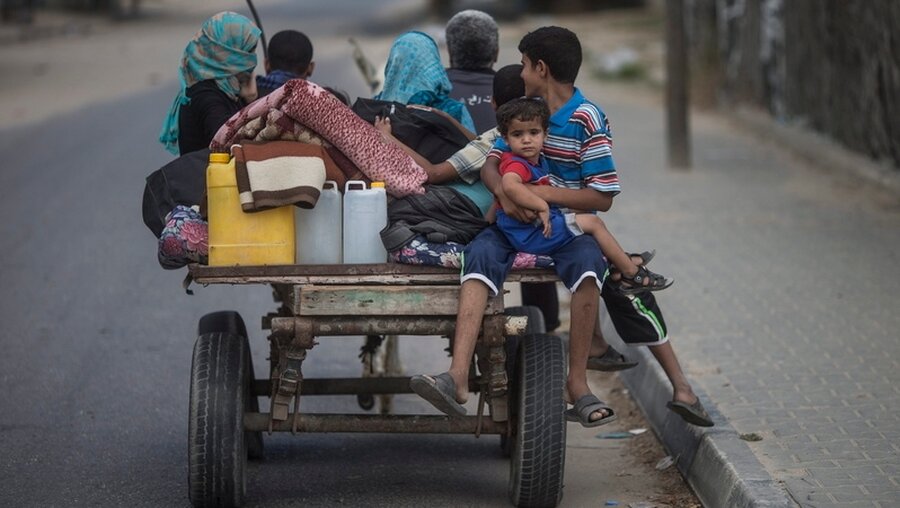 Gaza: Auf der Flucht (Archivbild) (dpa)