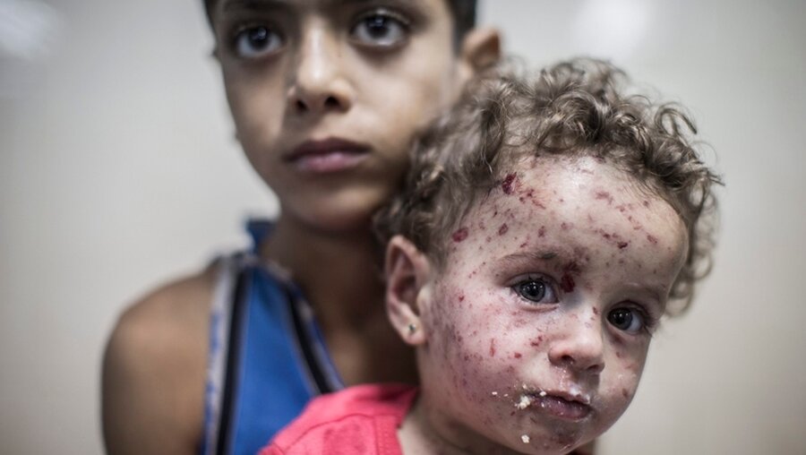 Gaza: Auch Kinder unter den Opfern (dpa)