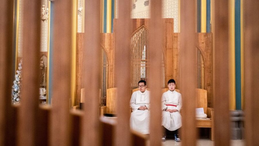 Gottesdienst in Peking / © Gilles Sabrie (KNA)