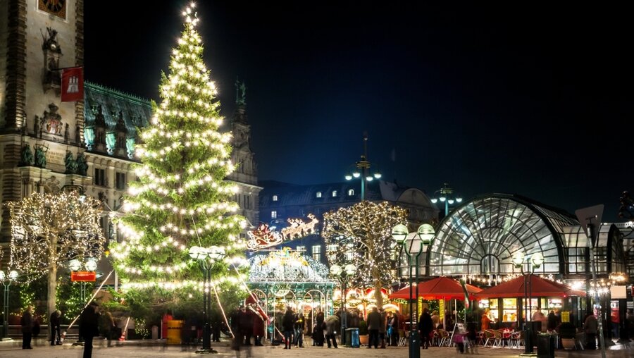 Hamburg in der Weihnachtszeit (Archiv) / © Sergey Kelin (dpa)