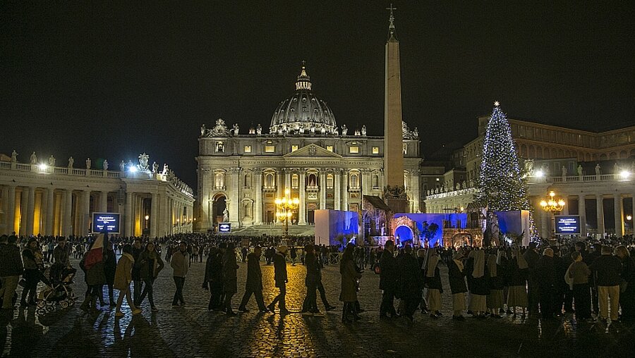 Heiligabend auf dem Petersplatz / © Romano Siciliani (KNA)