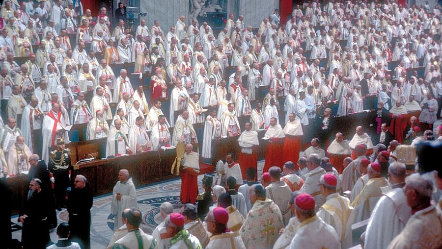 Abschluss des II. Vatikanisches Konzil, 8. Dezember 1965 / © Ernst Herb (KNA)