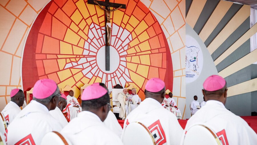 Messe mit Papst Franziksus und afrikanischen Bischöfen / © Vatican Media/Romano Siciliani (KNA)