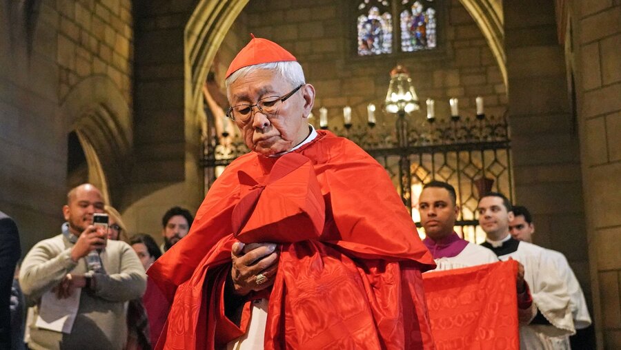 Kardinal Joseph Zen Ze-kiun im Februar 2020 / © Gregory A. Shemitz (KNA)