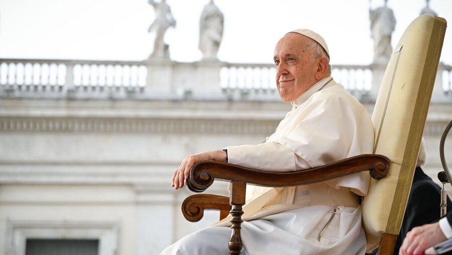 Papst Franziskus auf dem Petersplatz im Vatikan / © Romano Siciliani (KNA)