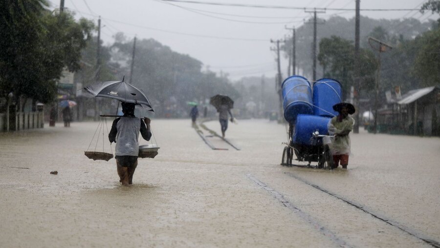Überschwemmungen in Bangladesch / © XinHua (dpa)