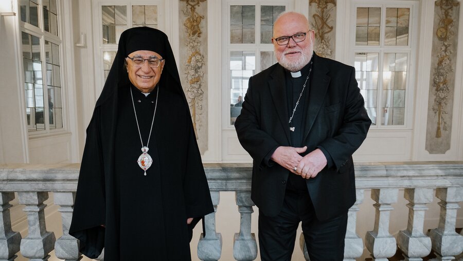 Kardinal Marx und Joseph I., Patriarch der Melkitischen Griechisch-Katholischen Kirche (Erzbistum München und Freising)