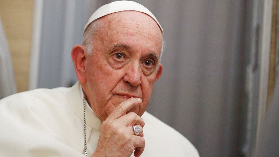 Papst ist bislang nicht in die Ukraine gereist / ©  Paul Haring (KNA)