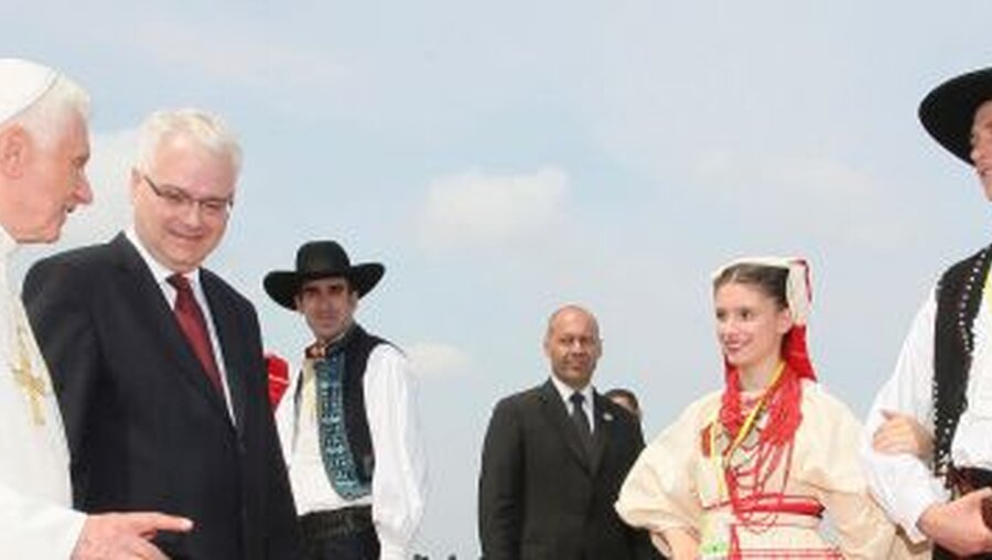 Papst Benedikt XVI. in Kroatien (KNA)