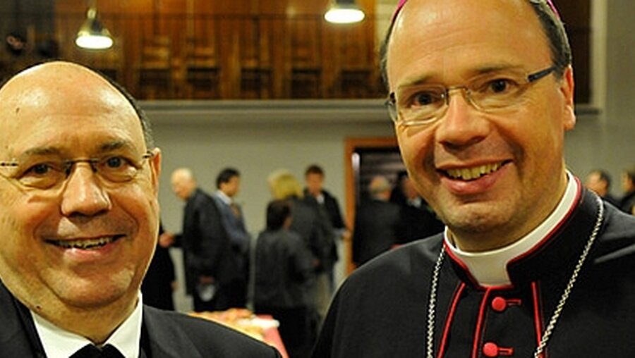 Bischof Ackermann und Präses Schneider begegnen sich nicht zum ersten Mal (KNA)