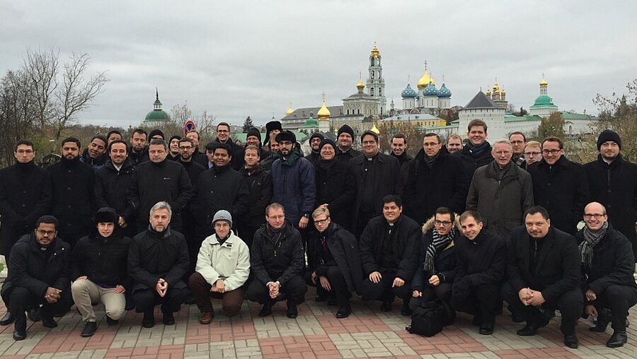 Priester und Seminaristen aus dem Erzbistum Köln in Moskau (DR)