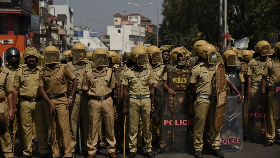 Indien: Polizeieinsatz nach Tempelöffnung für Frauen / © R.S. Iyer (dpa)