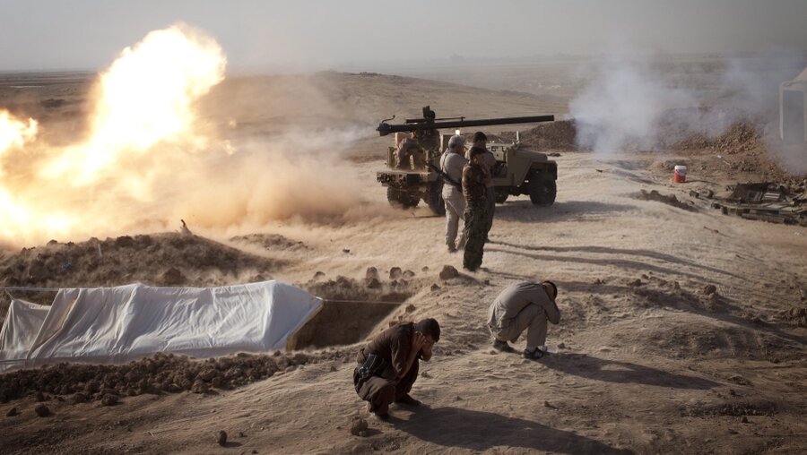 Peschmerga kämpfen im Irak gegen den Islamischen Staat. (dpa)