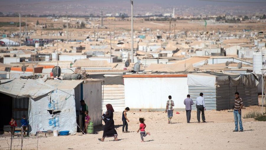 Flüchtlingslager in Jordanien  / © Bernd von Jutrczenka (dpa)