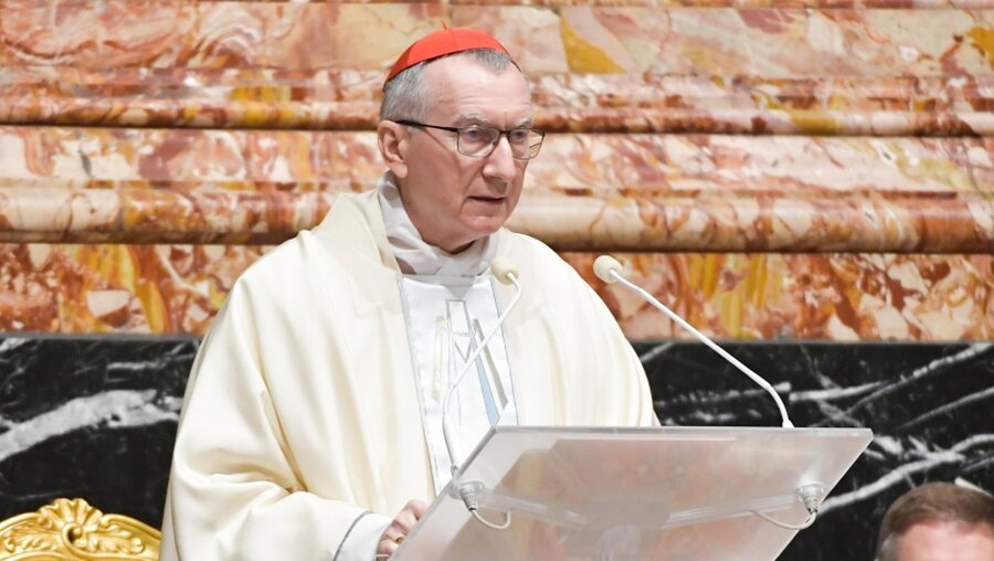 Kardinalstaatssekretär Pietro Parolin predigt (Archiv) / © Vatican Media/Romano Siciliani (KNA)