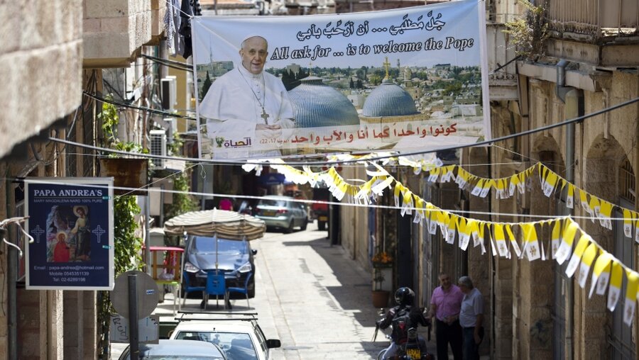 Jerusalem bereitet sich auf den Besuch von Papst Franziskus vor  (dpa)