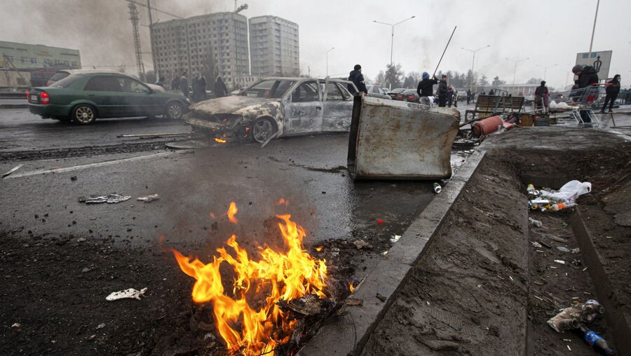Konflikt in Almaty (Kasachstan) / © Vasily Krestyaninov (dpa)