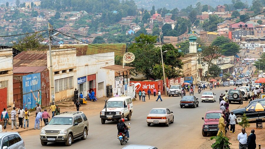 Straßenszene in Bukavu im Osten des Kongo (KNA)