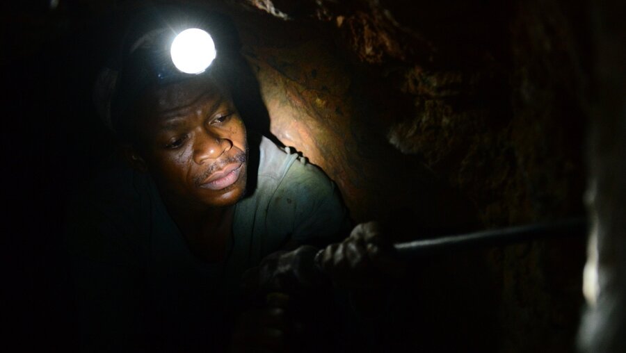 Minenarbeiter im Kongo (KNA)