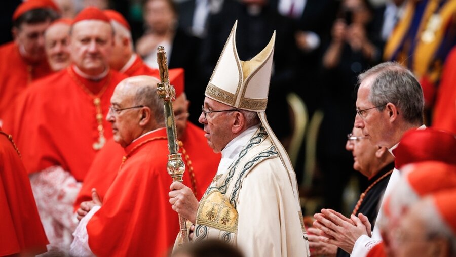Konsistorium mit Papst Franziskus  / © Paul Haring (KNA)