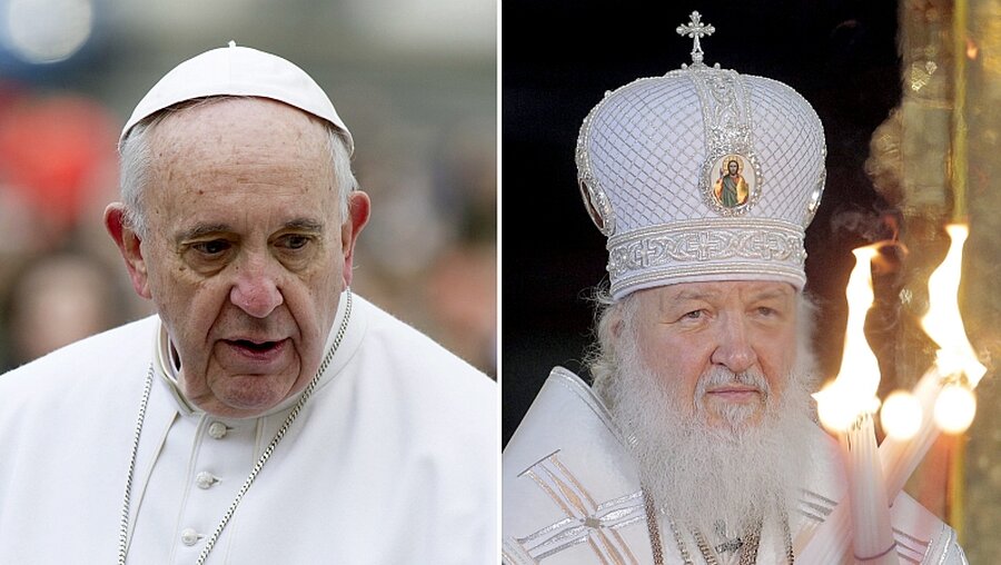 Papst Franziskus und Patriarch Kyrill / © Giorgio Onorati (dpa)