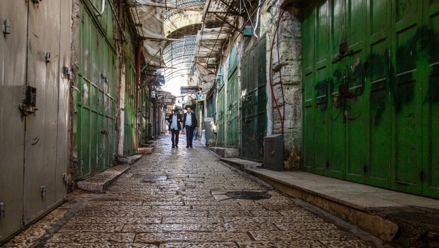 Leeres Zentrum von Jerusalem / © Andrea Krogmann (KNA)