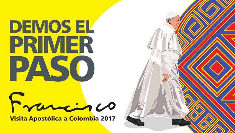 "Lasst uns den ersten Schritt machen!" - Das Motto der Papstreise nach Kolumbien / © Kolumbianische Bischofskonferenz (CEC)