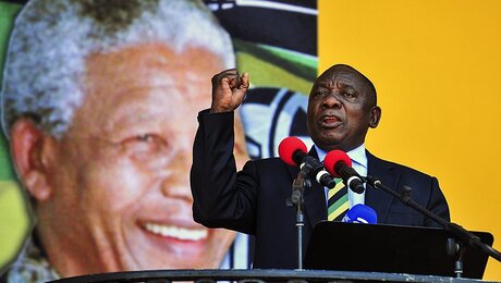 Machtwechsel in Südafrika? Präsident Cyril Ramaphosa / © Uncredited/AP (dpa)