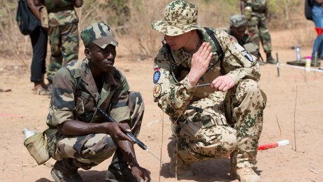 Ein Bundeswehrsoldat in Mali (dpa)
