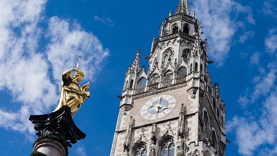 Marien-Statue in München / © Peter Kneffel (dpa)