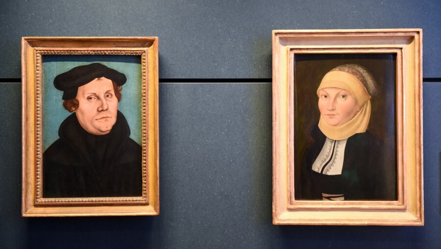 Ein Ehepaar: Martin Luther und Katharina von Bora (KNA)